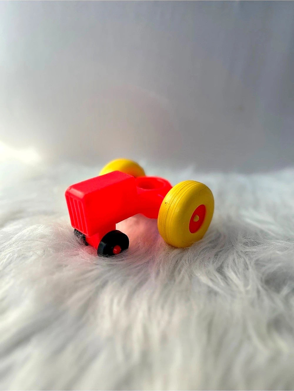 Fisher-Price Little People Tractor Red & Yellow Toy Vehicle